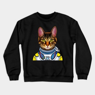 Astronaut Cat Crewneck Sweatshirt